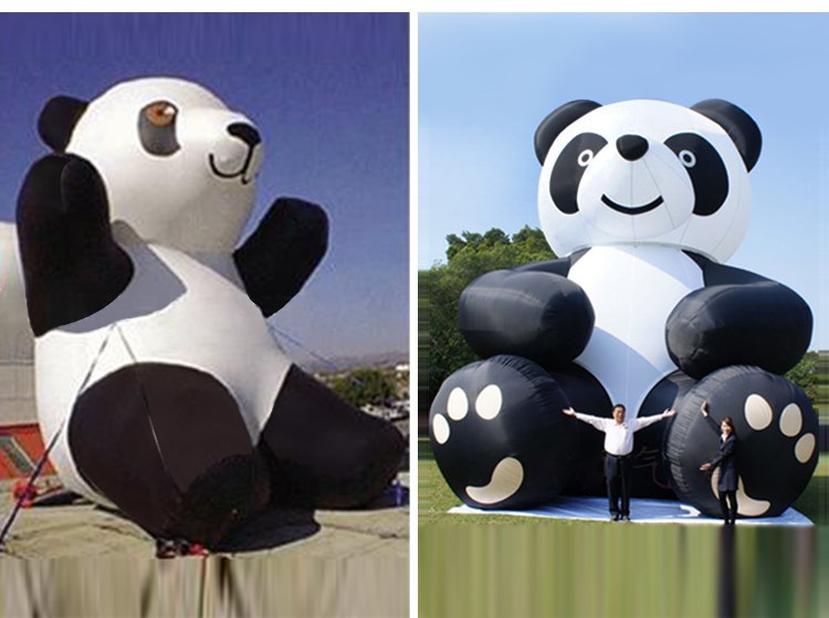 织金充气熊猫展示